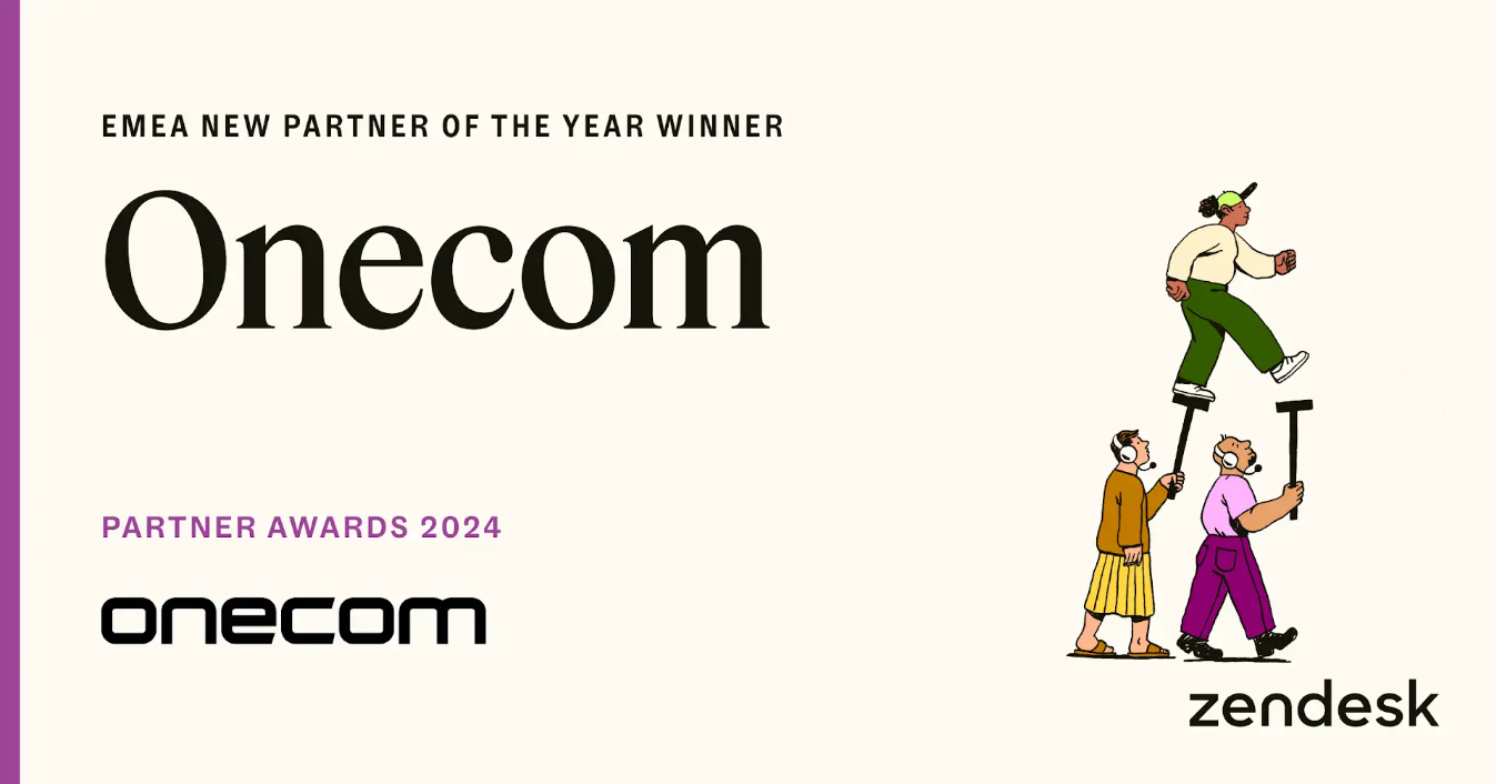 Onecom Wins Zendesk’s 2024 EMEA New Partner of the Year Award